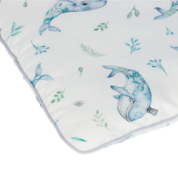 Whales bamboo pillow detail