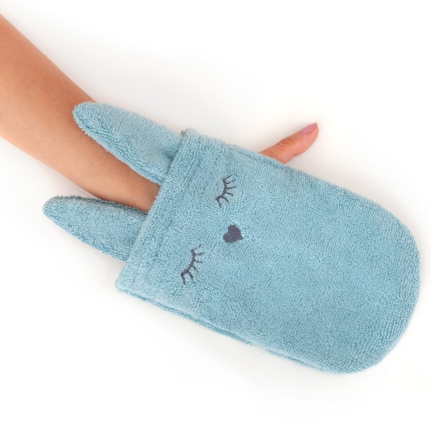 Samiboo bamboo bunny wash cloth BLUE_1