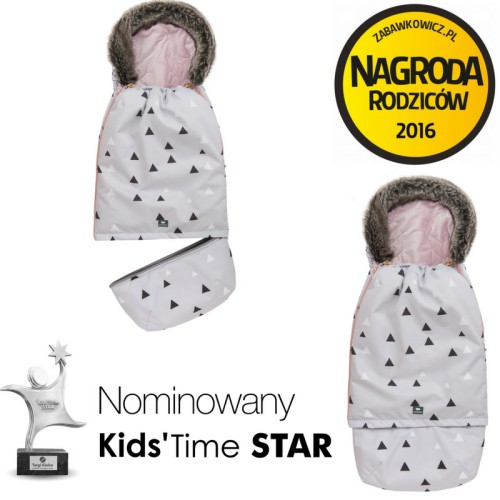 Śpiworek SUPERB Eskimo trójkąty rosewater nagroda