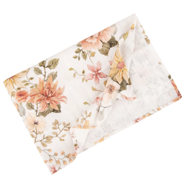 pieluszka otulacz vintage bloom