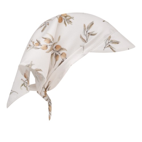 bamboo scarf/hat with a visor olives