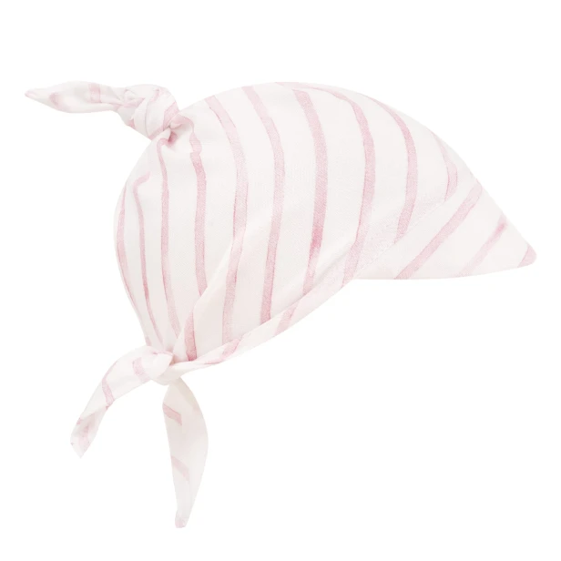 bamboo bandana with a visor_stripes pink_samiboo.jpg